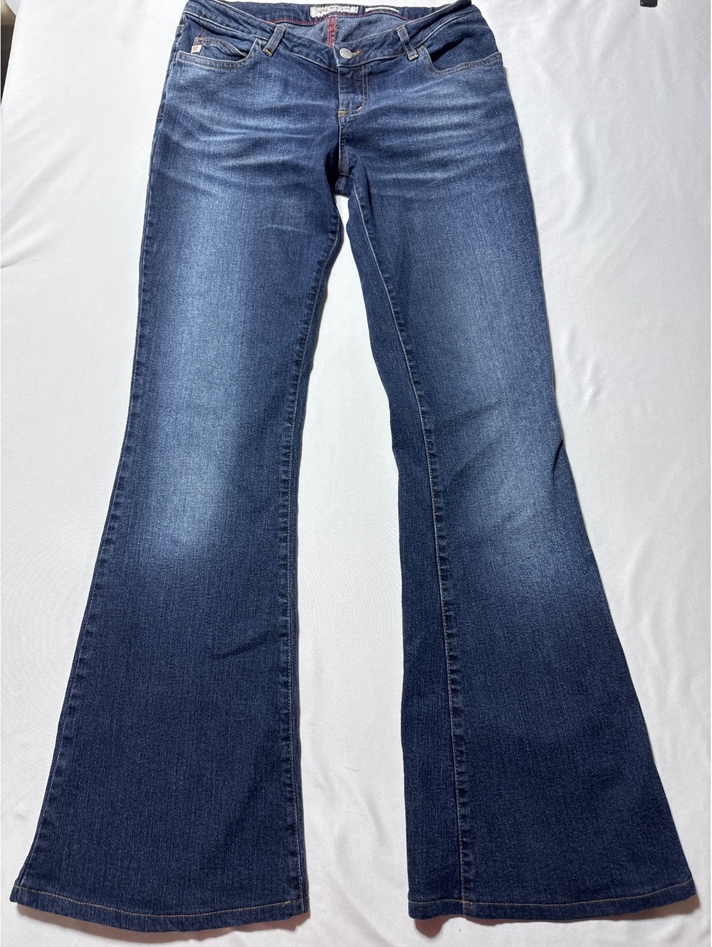 Miss Sixty Extra Low Tommy Flared Jeans - Classic Blue Denim